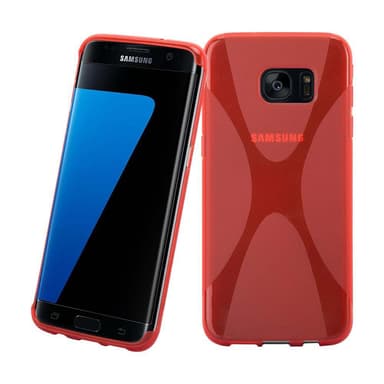 Samsung Galaxy S7 EDGE Deksel Case Cover (rød)