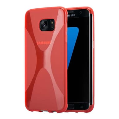 Samsung Galaxy S7 EDGE Deksel Case Cover (rød)