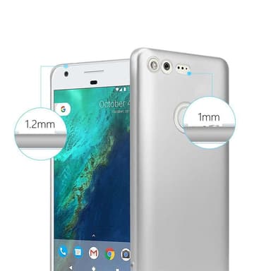 Deksel Google PIXEL Case Cover (sølv)