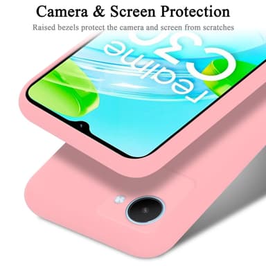 Realme C30 / Narzo 50i PRIME silikondeksel case (rosa)