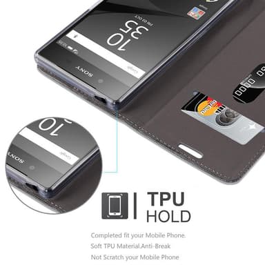 Sony Xperia Z5 lommebokdeksel etui (grå)