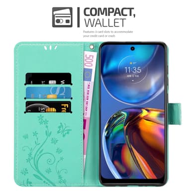 Motorola MOTO E32 4G / E32S lommebokdeksel Blomster