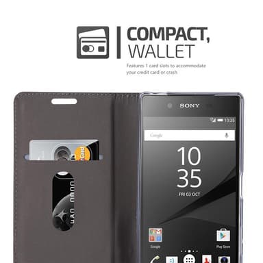 Sony Xperia Z5 lommebokdeksel etui (grå)