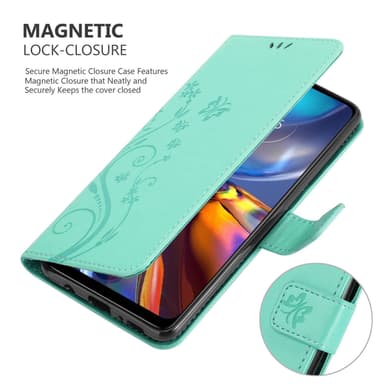 Motorola MOTO E32 4G / E32S lommebokdeksel Blomster