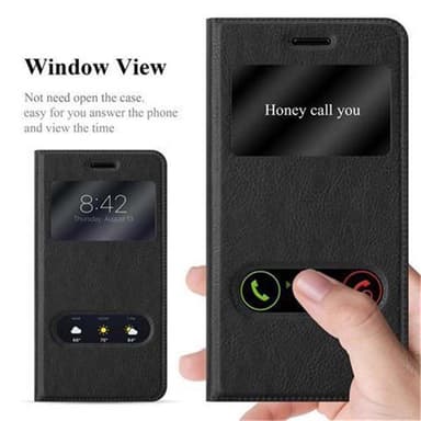Nokia 6 2017 lommebokdeksel cover (svart)