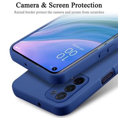 OPPO A54 5G / A74 5G silikondeksel case (Blå)