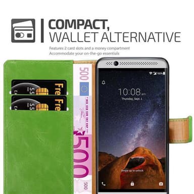 ZTE Axon 7 MINI lommebokdeksel etui (grønn)