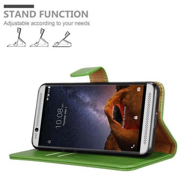 ZTE Axon 7 MINI lommebokdeksel etui (grønn)