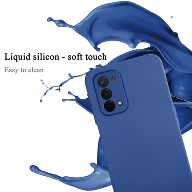 OPPO A54 5G / A74 5G silikondeksel case (Blå)
