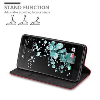 HTC U ULTRA lommebokdeksel case (rød)