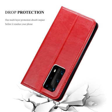 Huawei P40 PRO / P40 PRO+ lommebokdeksel case (rød)