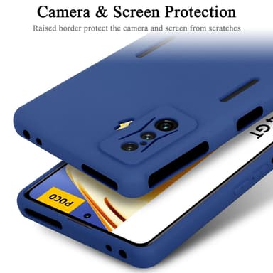 Xiaomi Poco F4 GT silikondeksel case (Blå)