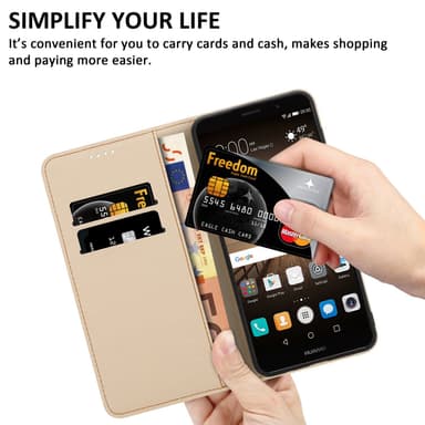 Huawei MATE 9 lommebokdeksel etui (svart)