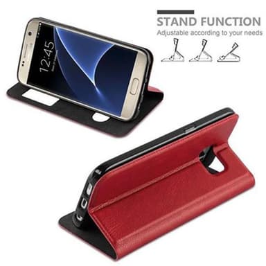 Samsung Galaxy S7 lommebokdeksel cover (rød)