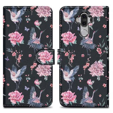 Huawei MATE 9 lommebokdeksel etui (svart)