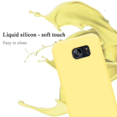 Samsung Galaxy S7 EDGE silikondeksel case (gul)