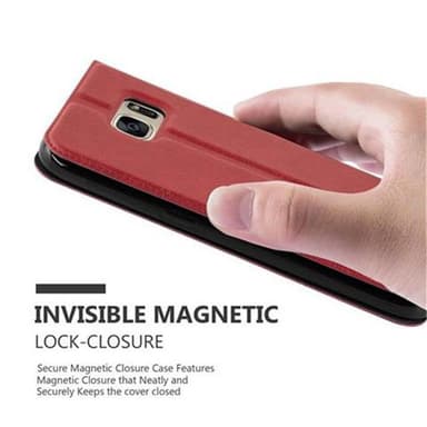 Samsung Galaxy S7 lommebokdeksel cover (rød)