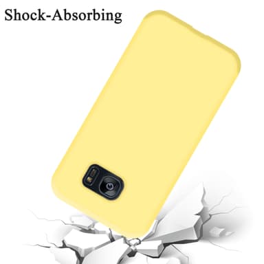 Samsung Galaxy S7 EDGE silikondeksel case (gul)