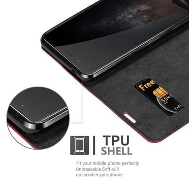 ZTE Nubia Z11 MAX lommebokdeksel case (rød)