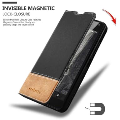 Nokia Lumia 650 Deksel Case Cover (svart)