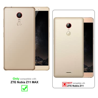 ZTE Nubia Z11 MAX lommebokdeksel case (brun)