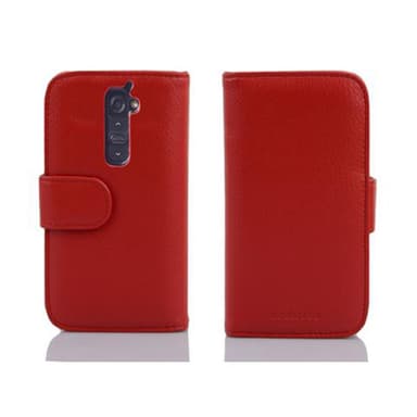 LG G2 lommebokdeksel case (rød)