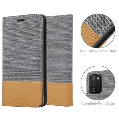 Samsung Galaxy A02s lommebokdeksel etui (grå)