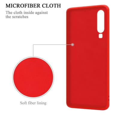 Deksel Huawei P30 Ring Case (rød)