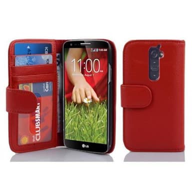 LG G2 lommebokdeksel case (rød)