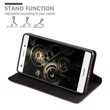 Huawei P8 LITE 2015 lommebokdeksel case (rød)