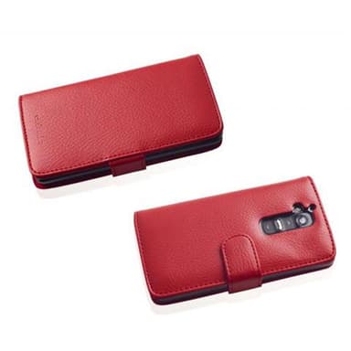 LG G2 lommebokdeksel case (rød)