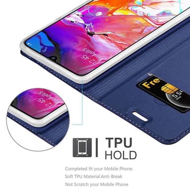 Samsung Galaxy A70 / A70s lommebokdeksel etui (blå)