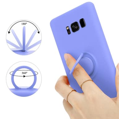 Deksel Samsung Galaxy S8 Ring Case (lilla)