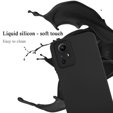 Redmi Note 12S silikondeksel case (Svart)