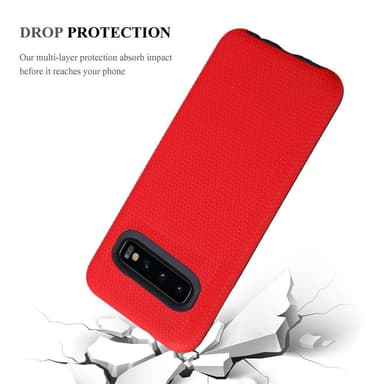 Samsung Galaxy S10 PLUS Deksel Case Cover (rød)