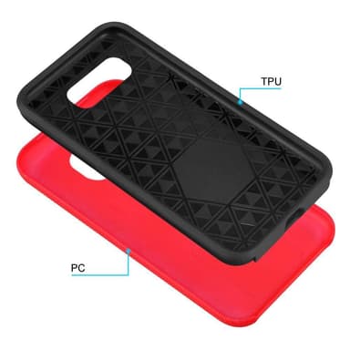 Samsung Galaxy S10 PLUS Deksel Case Cover (rød)
