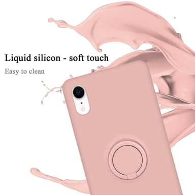 Deksel iPhone XR Ring Case (rosa)