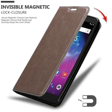 ZTE Blade L8 lommebokdeksel case (brun)