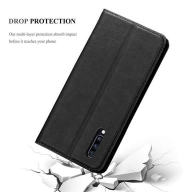 Samsung Galaxy A70 / A70s lommebokdeksel case (svart)