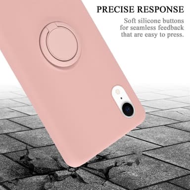 Deksel iPhone XR Ring Case (rosa)