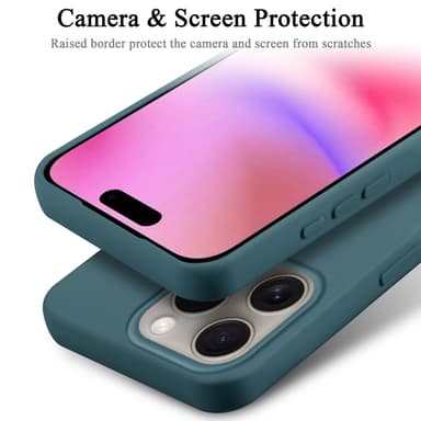 iPhone 16 PRO MAX silikondeksel case (grønn)