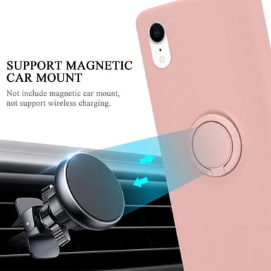 Deksel iPhone XR Ring Case (rosa)
