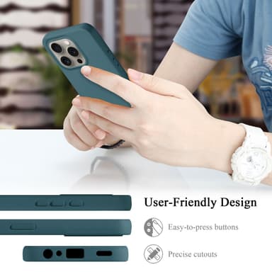 iPhone 16 PRO MAX silikondeksel case (grønn)