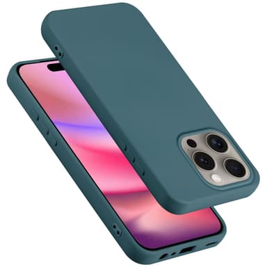 iPhone 16 PRO MAX silikondeksel case (grønn)
