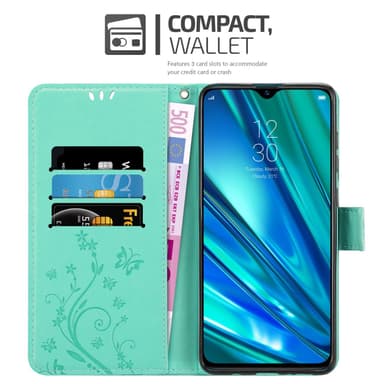 Realme 5 PRO / Realme Q lommebokdeksel Blomster