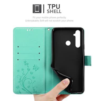 Realme 5 PRO / Realme Q lommebokdeksel Blomster
