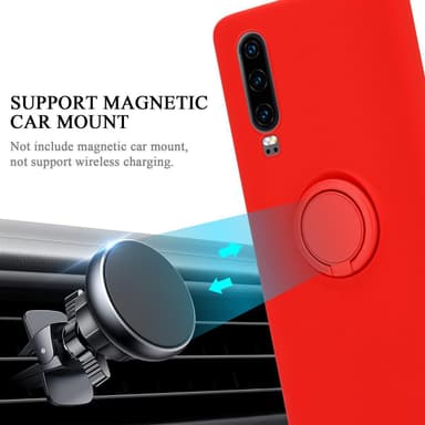 Deksel Huawei P30 Ring Case (rød)