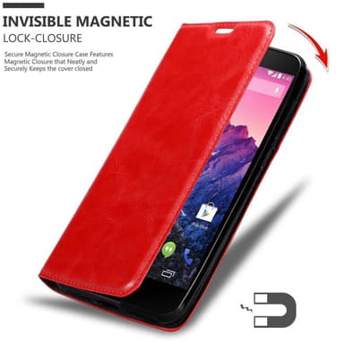 LG Google NEXUS 5 lommebokdeksel case (rød)