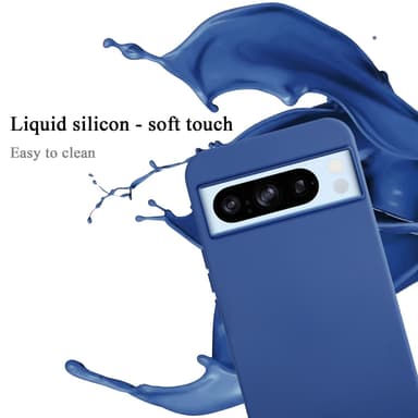 Google PIXEL 8 Pro silikondeksel case (Blå)