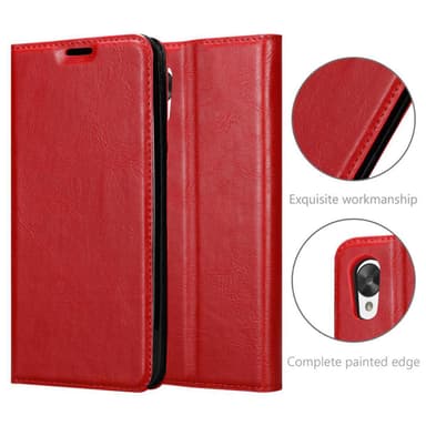 LG Google NEXUS 5 lommebokdeksel case (rød)